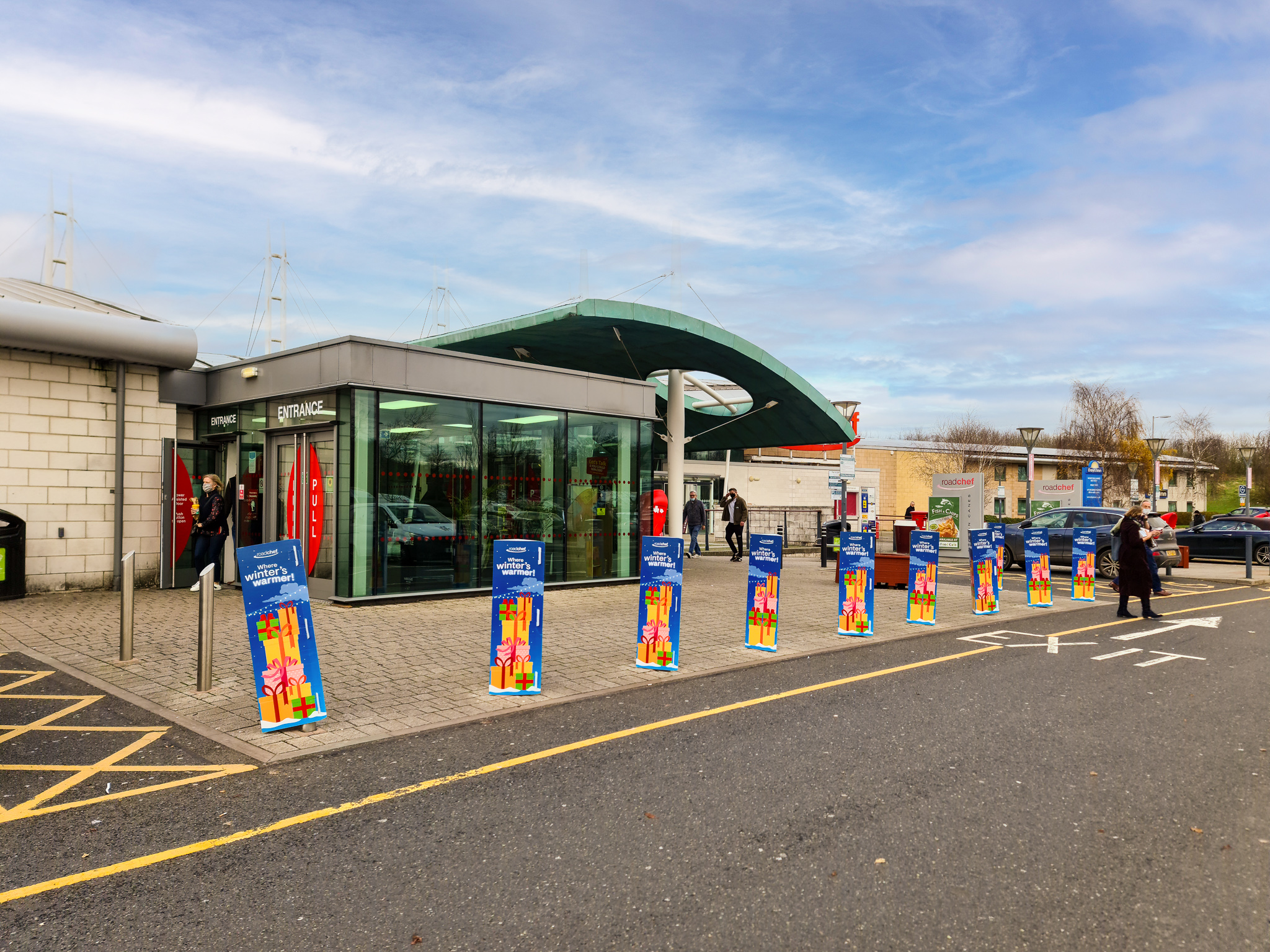 West Midlands toll motorway service area for brand popups LoLive